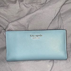 Kate Spade slim bifold wallet (teacup blue)